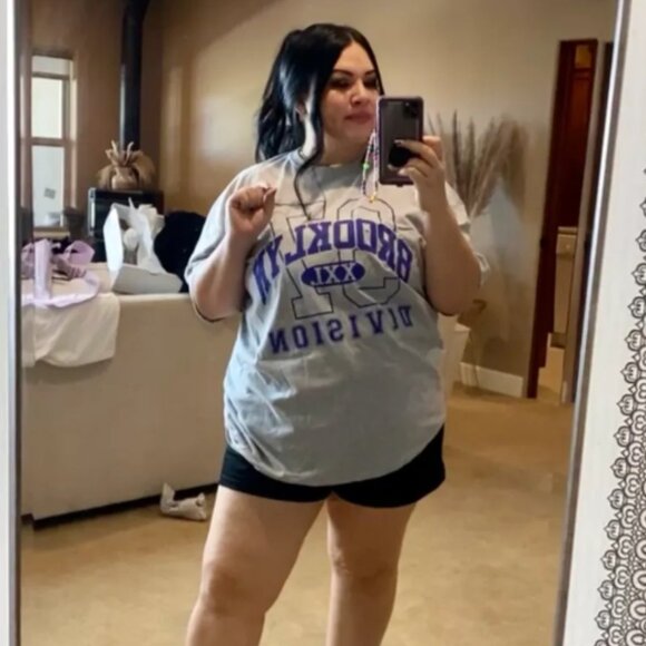 Graphic Tee gray and purple asos size 3XL - Picture 1 of 2